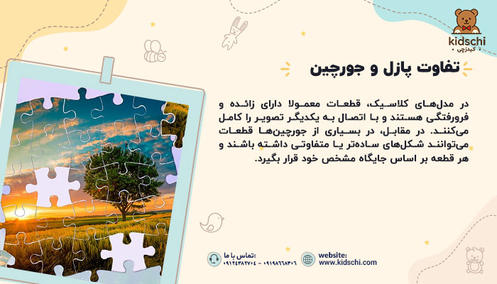تفاوت پازل و جورچین
